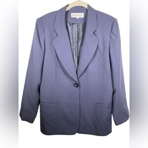 Appleseeds Single Button Blazer Blue‎ Womens size 6